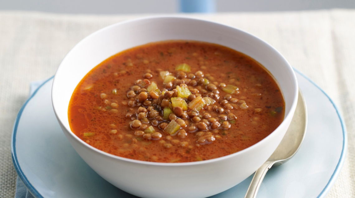 Zuppa di lenticchie e acciughe