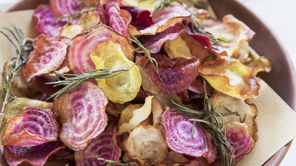 Chips multicolori all’aceto
