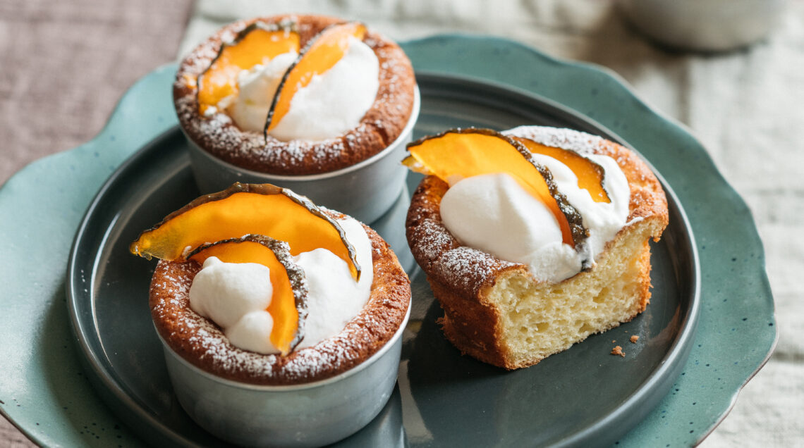 Tortini di mozzarella di bufala con zucca candita