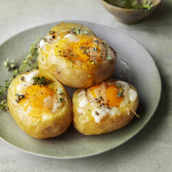 Patate ripiene con tuorlo morbido