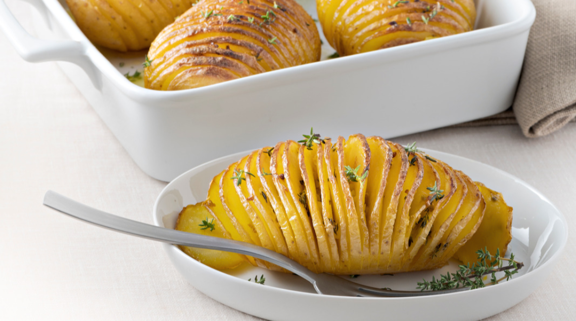 Patate Hasselback allo zafferano