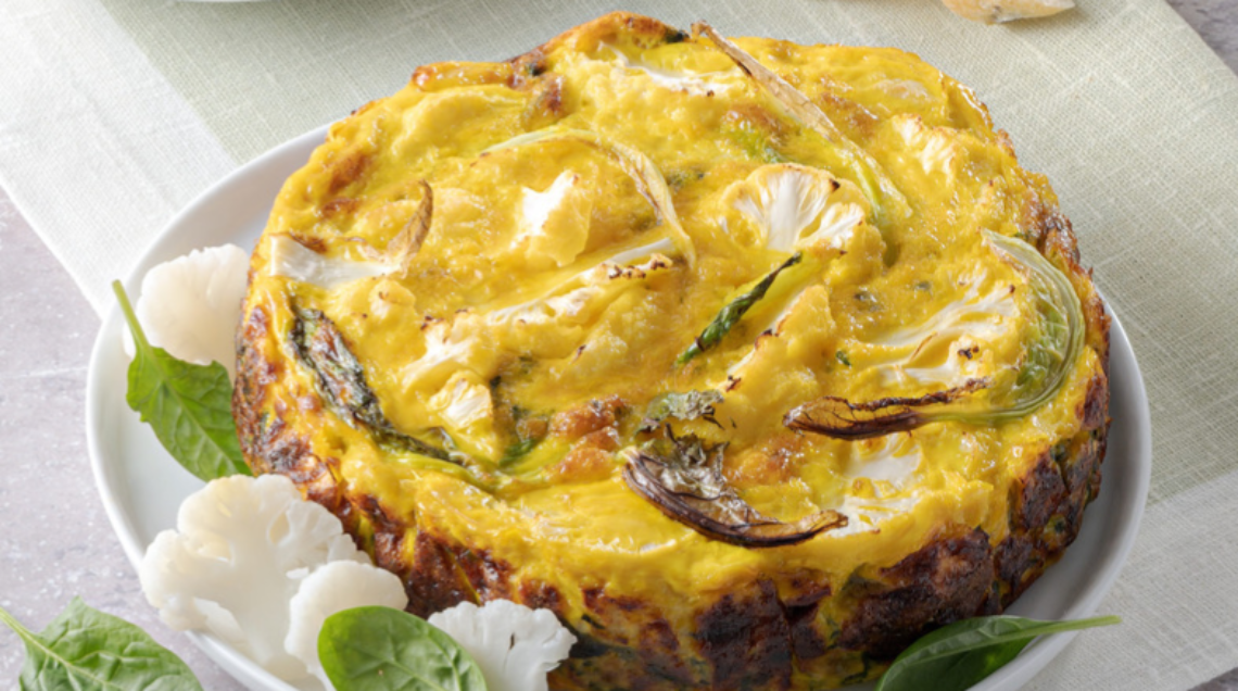 frittata al forno con cavolfiore