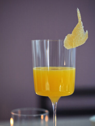 Aperitivo di zenzero e ananas