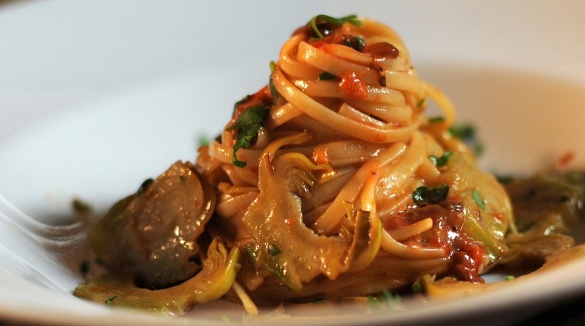 Linguine ricci e carciofi