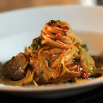 Linguine ricci e carciofi