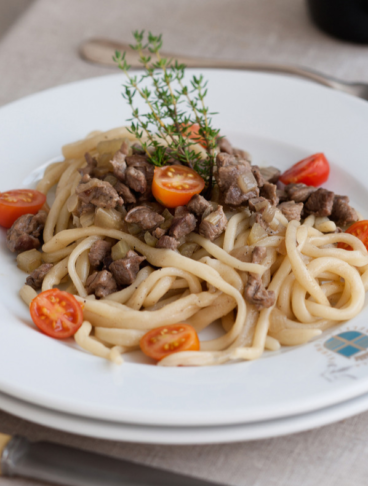 Pinci al ragù bianco di "Nana" (Anatra)