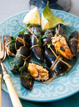 cozze ripiene di riso