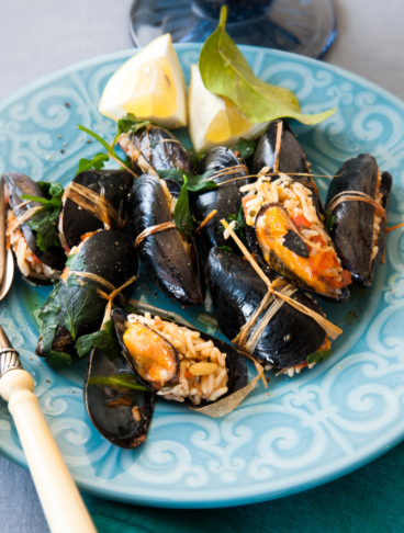 cozze ripiene di riso