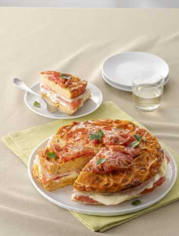 Frittata di pasta con pomodori