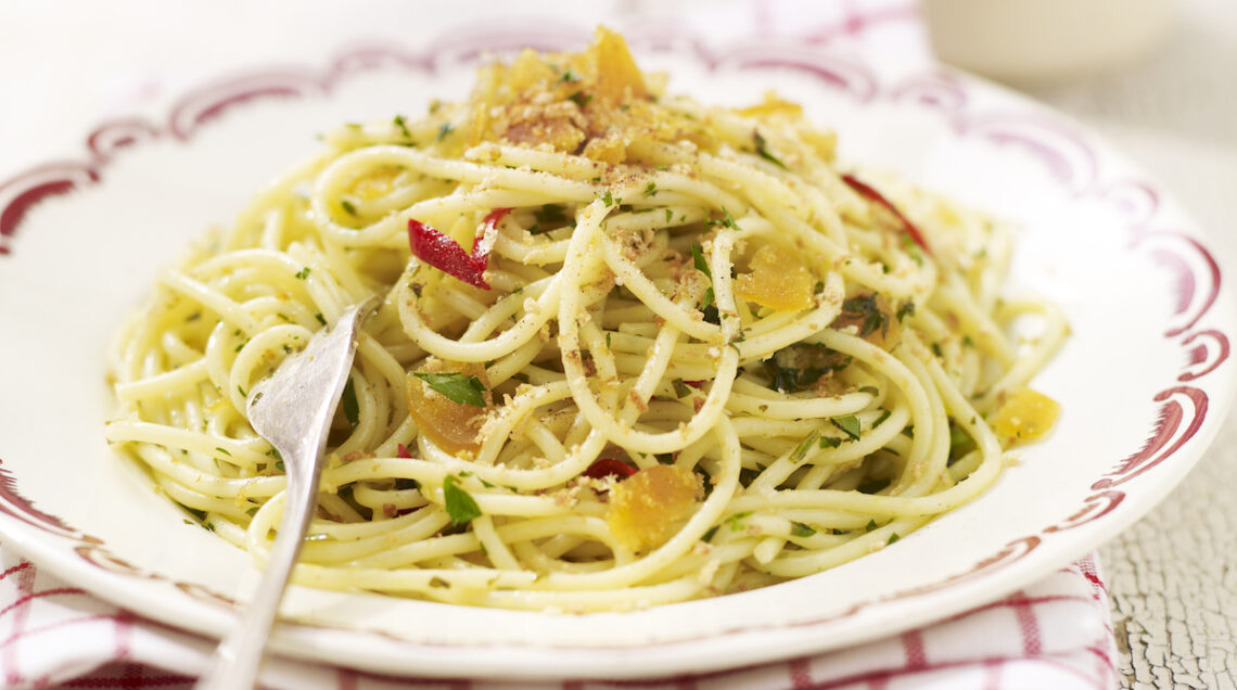 spaghetti con la bottarga