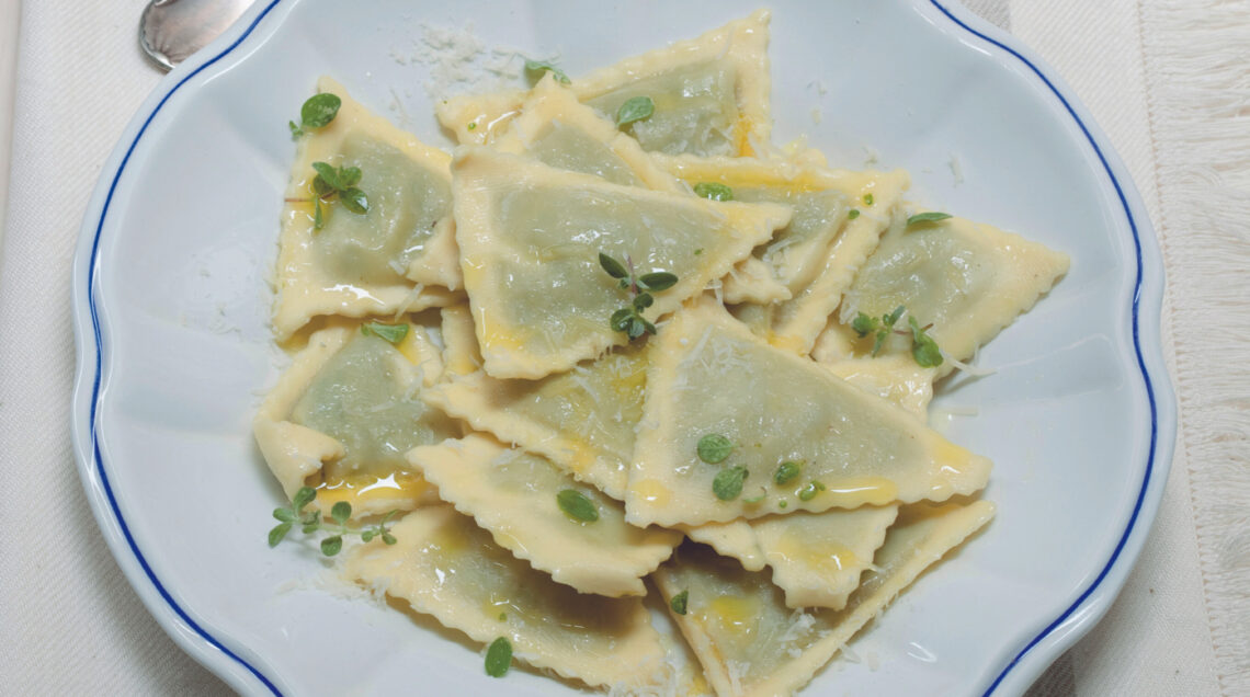 Pansòti al preboggion