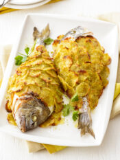 orata in crosta di patate