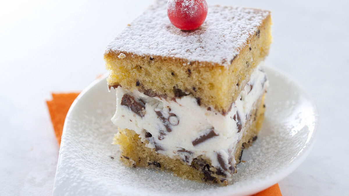 Cubotti con gelato stracciatella