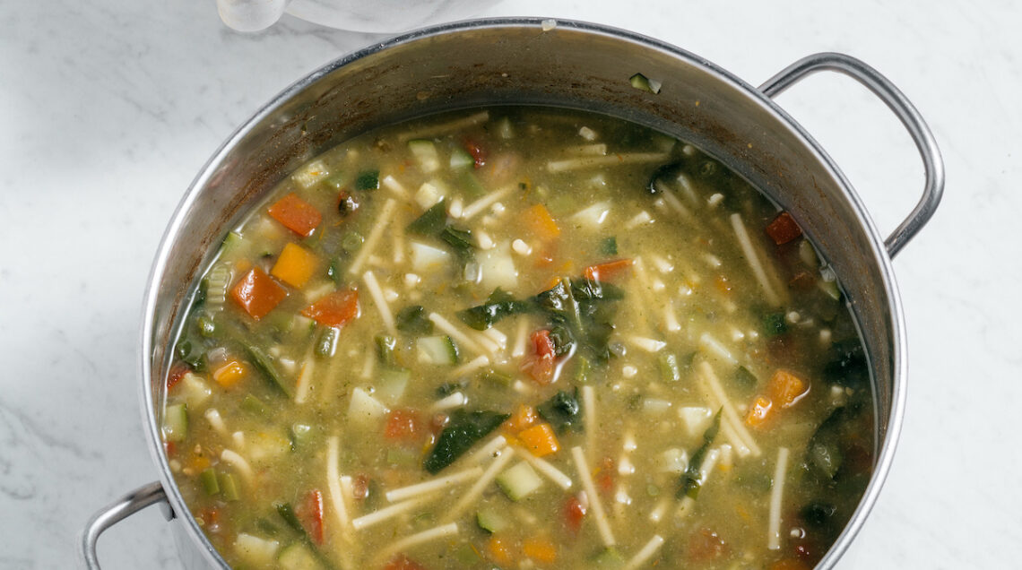 minestrone con spaghettoni