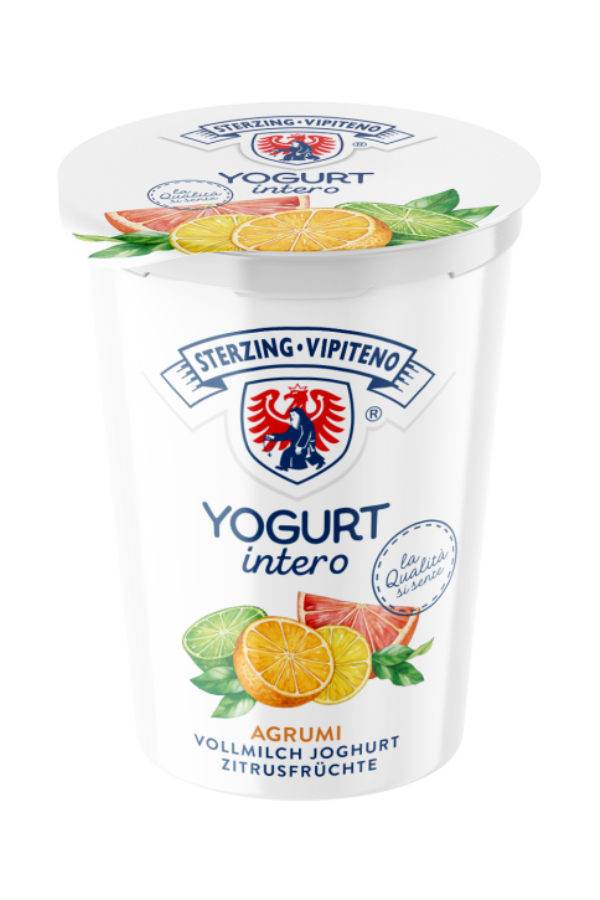 Yogurt intero agli agrumi