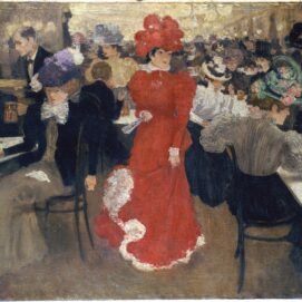 In_the_Café_d'Harcourt_in_Paris_Henri Evenepoel