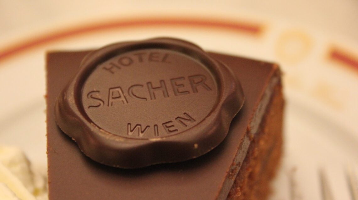 The original Sacher Torte (Sacher Hotel in Vienna)