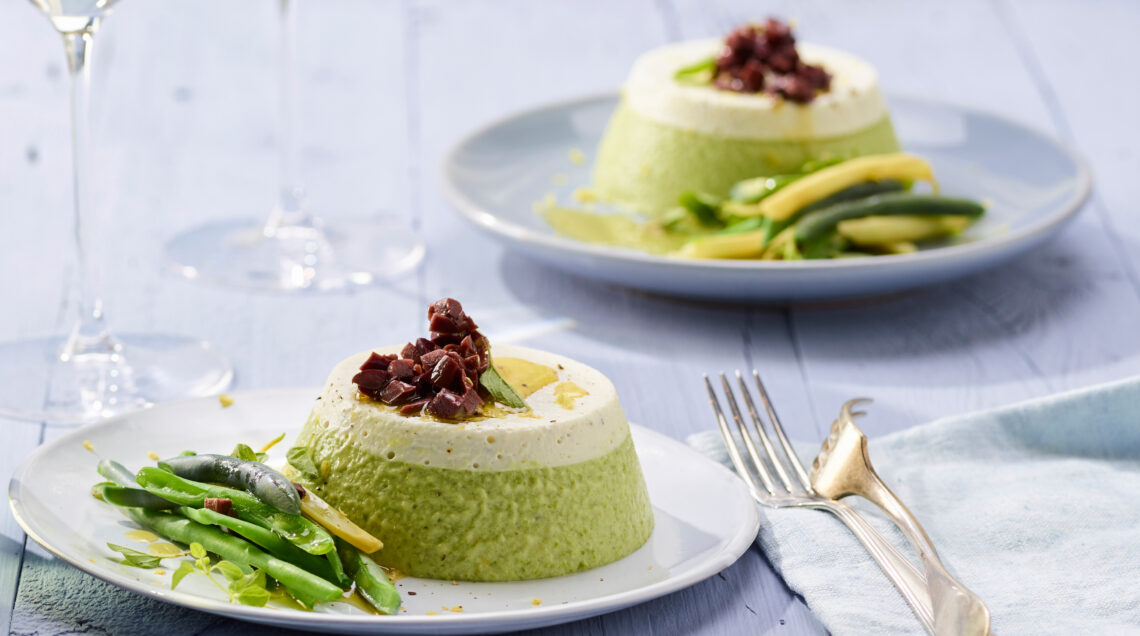 Terrine di fagiolini con olive kalamata e ricotta