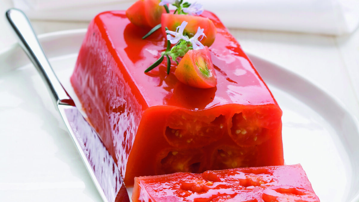 Terrina di pomodori in gelatina