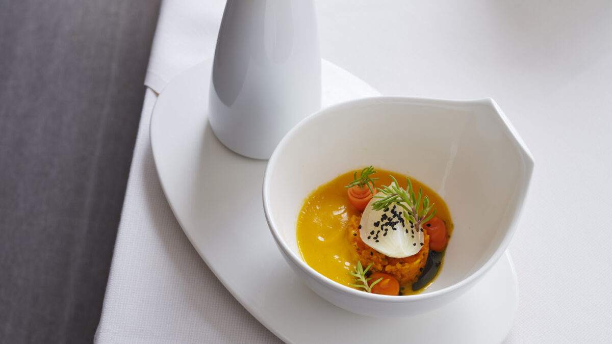 Vellutata e tartare di carote