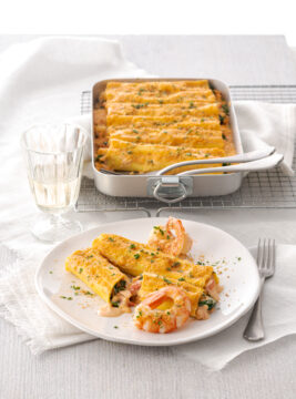 Cannelloni di mare alla salsa Nantua