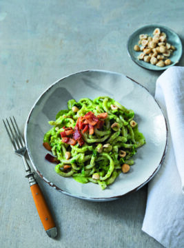 Lombrichelli al pesto di nocciole