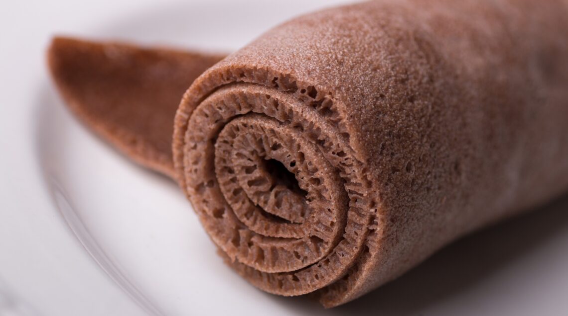 INJERA FATTA CON TEFF SCURO