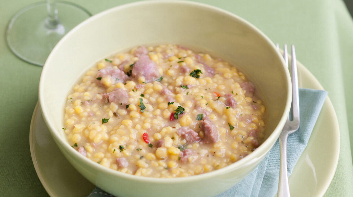 Fregola sarda con la salsiccia