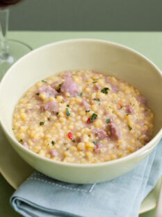 Fregola sarda con la salsiccia