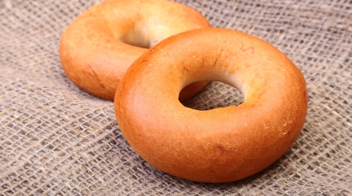 Fresh authentic New York style bagel