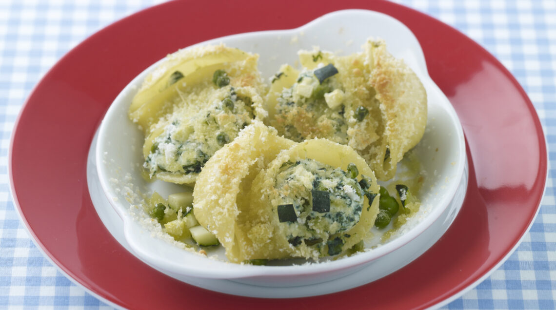 Conchiglioni gratinati con verdure