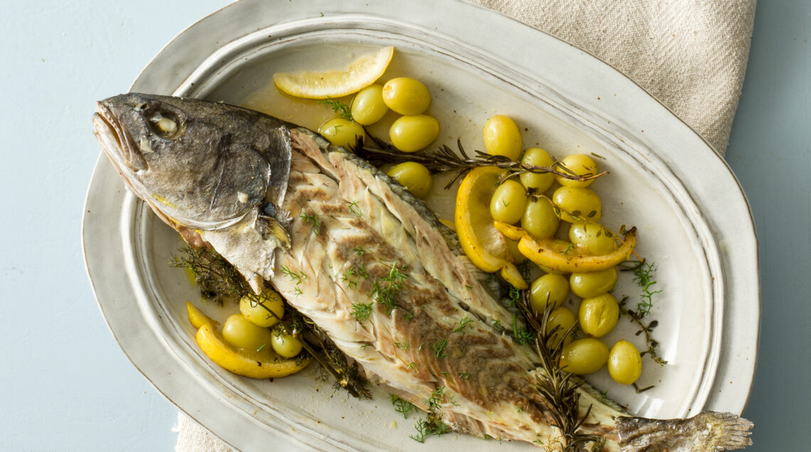 Ombrina Al Forno In Salsa D uva Sale Pepe Ombrina Al Forno In Salsa D uva Sale Pepe