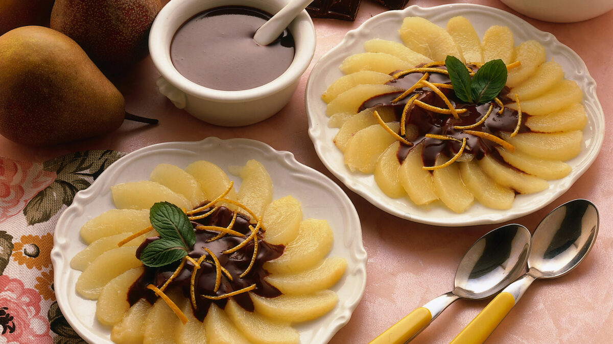 Pere speziate al cioccolato e cannella