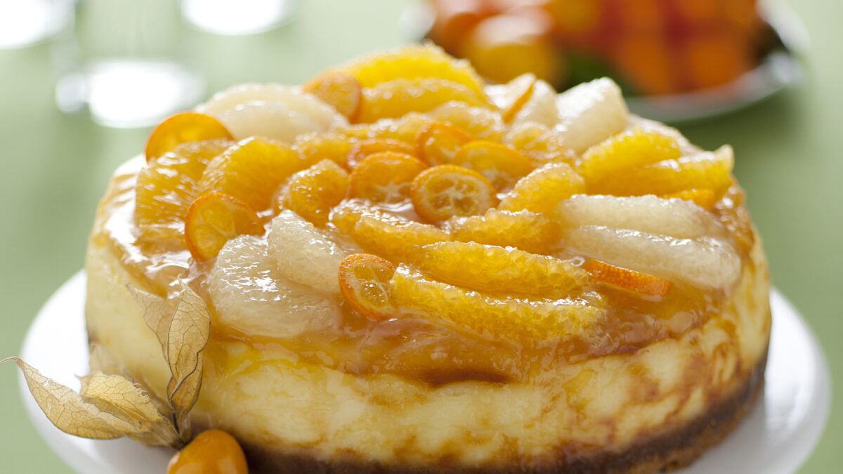 Orange cheesecake