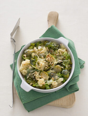 Gratin di verza e cavoli