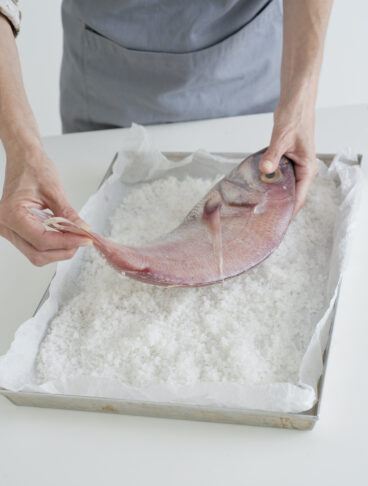 pesce in crosta di sale