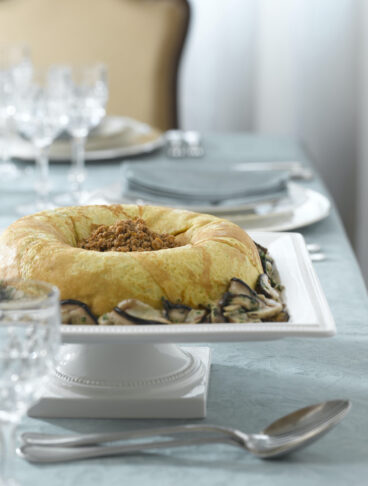 Anello di crepes con tagliolini