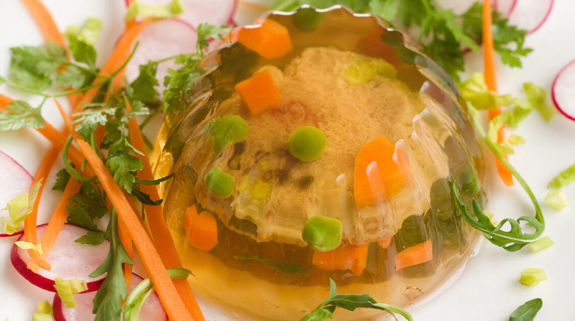 Piccoli aspic con verdure