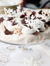 Pavlova alla crema di marron