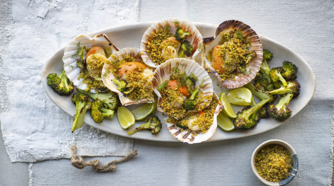 Capesante gratinate al profumo di lime