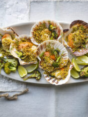 Capesante gratinate al profumo di lime