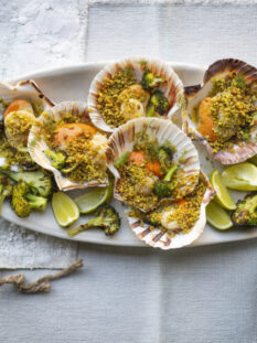 Capesante gratinate al profumo di lime