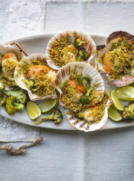 Capesante gratinate al profumo di lime