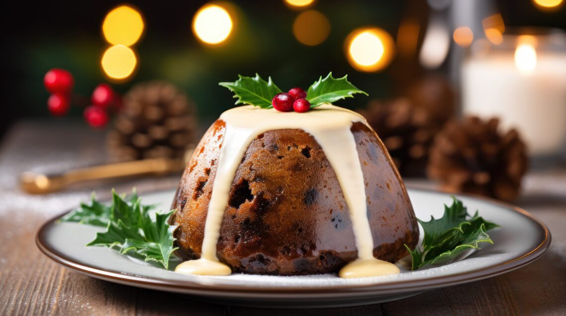 Delicious traditional Christmas Pudding