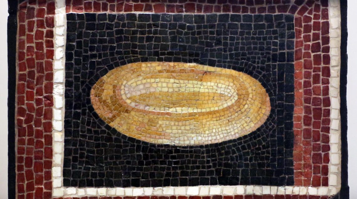 MENSA - Ancient Roman mosaics -Art Institute of Chicago_II_sec._pane_o_vassoio