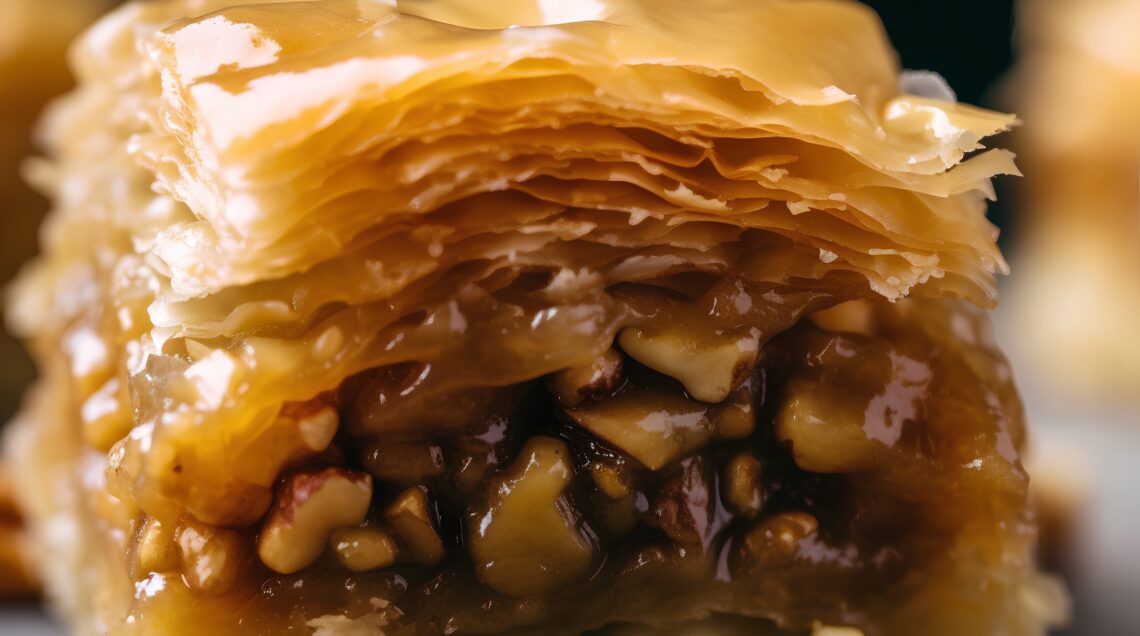 Traditional turkish dessert baklava