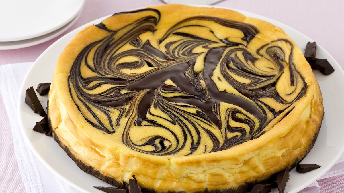 Cheesecake marmorizzata