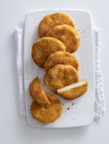 Cotolette di sedano rapa al grana e limone