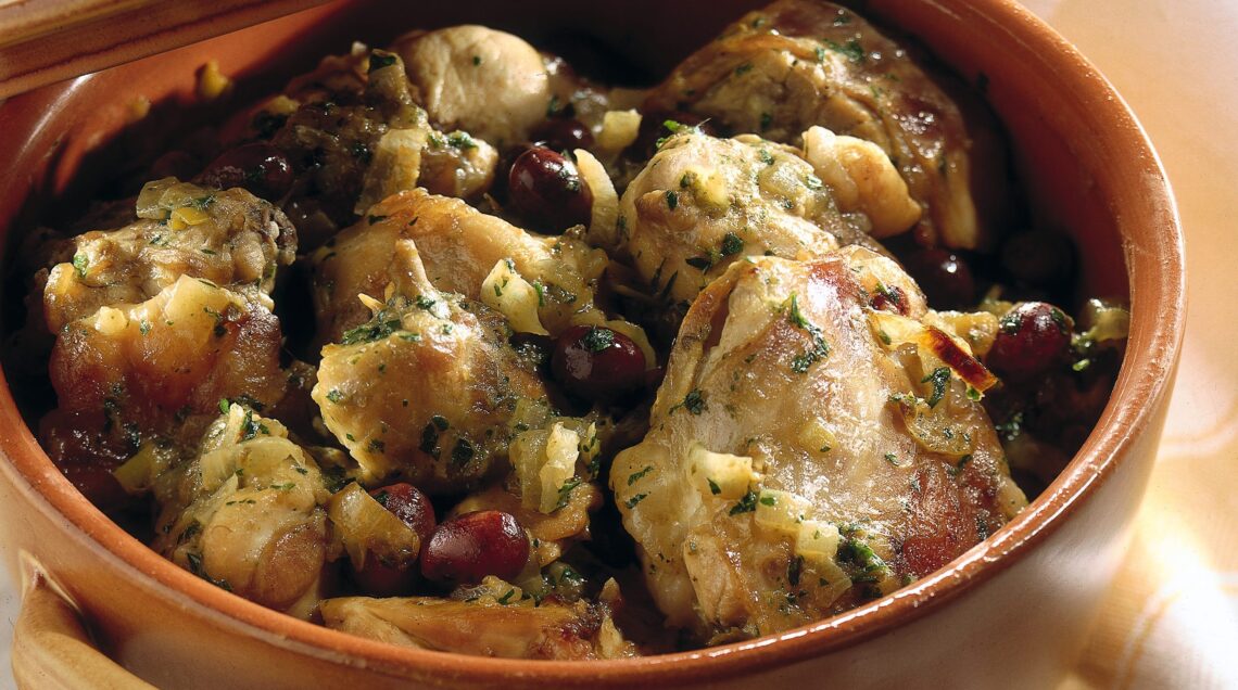 POLLO ALLA LIGURE CON OLIVE