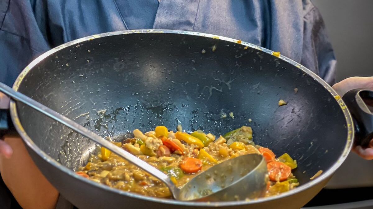 Merluzzo e verdure all’aceto nero
